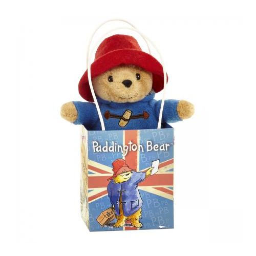 Classic Paddington Bear in Union Jack Bag - Bedtime Hug Pal