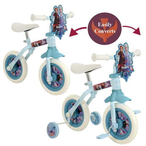Frozen 2 2 in 1 10″ Training Bike - Little Wheels Fun