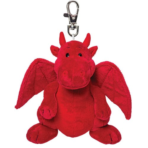 Sitting Red Dragon Keyring - Bedtime Hug Pal