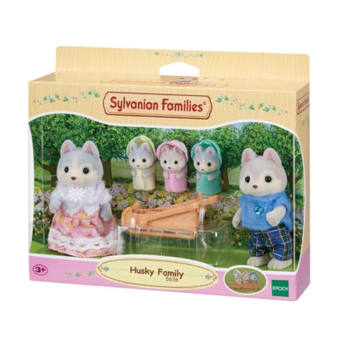 Sylvanian Families Husky Family - Pretend Play Pick